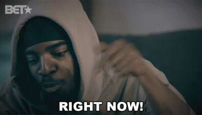Man In Hoodie Says Right Now GIF