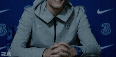 Man In Hoodie With Chelsea Logo GIF