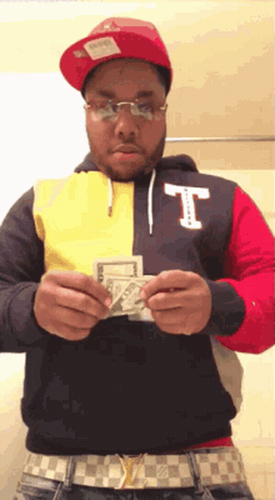 Man In Hoodie With Letter T GIF