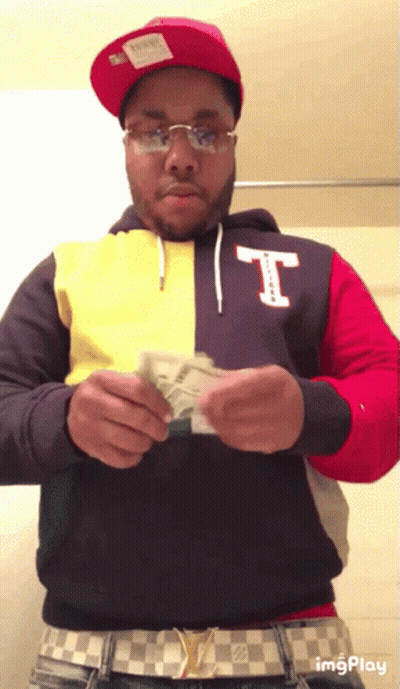 Man In Hoodie With Letter T GIF