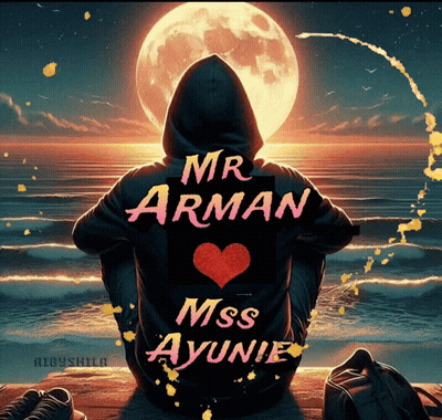 Man In Hoodie With Mr Arman And Miss Ayunie GIF