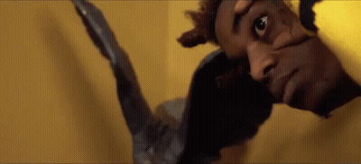 Man In Hoodie With Yellow Background GIF
