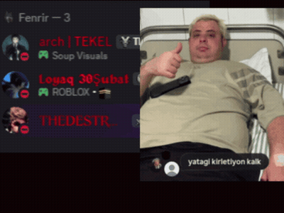 Man In Hospital Bed Giving Thumbs Up To Fenrir - 3 Screen GIF