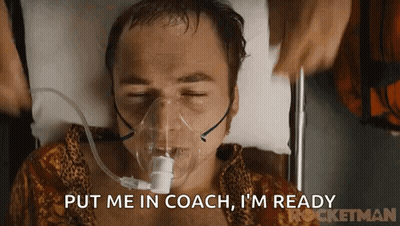 Man In Hospital Bed Saying Put Me In Coach I'm Ready GIF