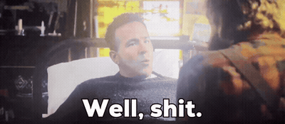 Man In Hospital Bed Saying Well Shit GIF