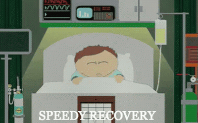 Man In Hospital Bed Speedy Recovery GIF