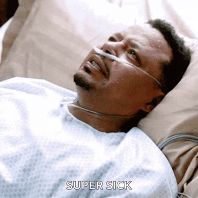 Man In Hospital Bed With Oxygen Tube GIF