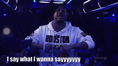 Man In Houston Hoodie Says I Say What I Wanna Say GIF