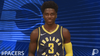 Man In Indiana Pacers Jersey Giving Thumbs Up GIF
