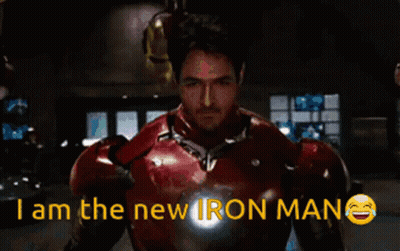 Man In Iron Man Costume Says I Am The New Iron Man GIF