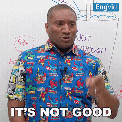 Man In Iron Man Shirt Saying It's Not Good GIF