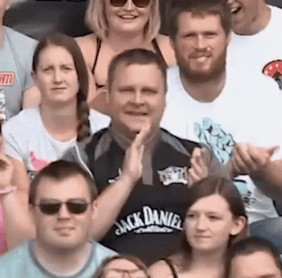 Man In Jack Daniel's Shirt Applauding GIF