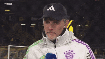 Man In Jacket With Letter T GIF
