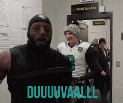 Man In Jaguars Jersey Says Duuuuvaall GIF
