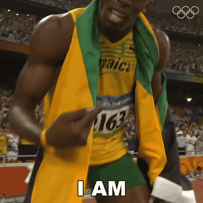 Man In Jamaica Jersey And Scarf Saying I Am GIF