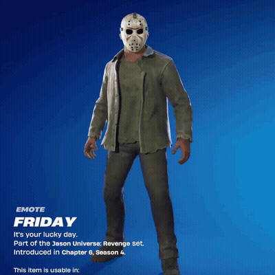 Man In Jason Mask Holding Bag Saying False GIF