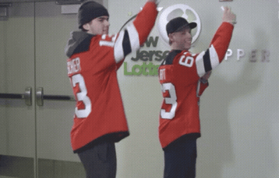 Man In Jersey 3 Next To Man In Jersey 6 GIF