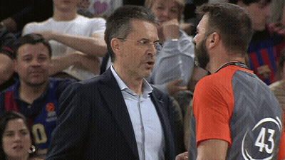 Man In Jersey 43 Talking To Another Man GIF