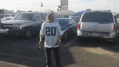 Man In Jersey Number 20 GIF
