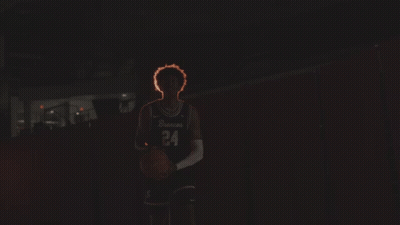 Man In Jersey Number 24 Holding Basketball GIF