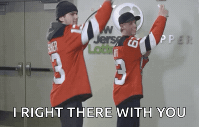 Man In Jersey Number 3 Standing Next To Another Man GIF