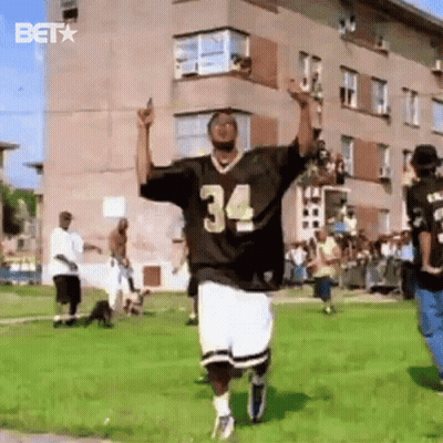 Man In Jersey Number 34 Dancing GIF