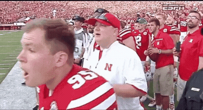 Man In Jersey Number 95 In Front Of Football Crowd GIF