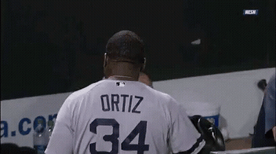 Man In Jersey With Name Ortiz GIF