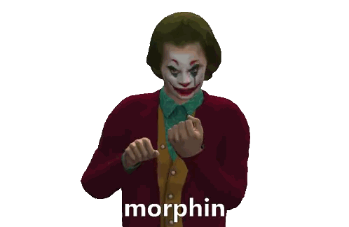Man In Joker Costume Obscene Gesture Alert Sticker