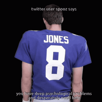 Man In Jones Jersey Number 8 GIF