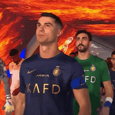Man In Kafd Shirt Before Men GIF