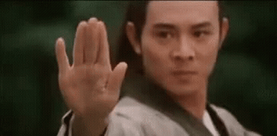 Man In Karate Uniform Making Stop Gesture GIF