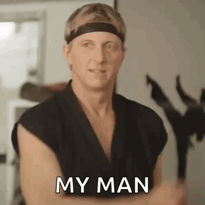 Man In Karate Uniform Saying My Man GIF