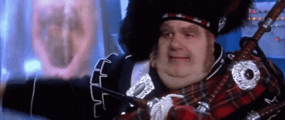 Man In Kilt Playing Bagpipe GIF