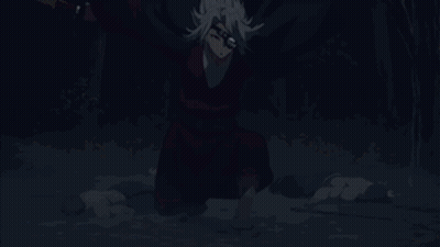 Man In Kimono Carrying Sword GIF