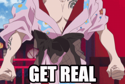 Man In Kimono Saying Get Real GIF