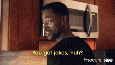 Man In Kitchen Saying You Got Jokes Huh GIF