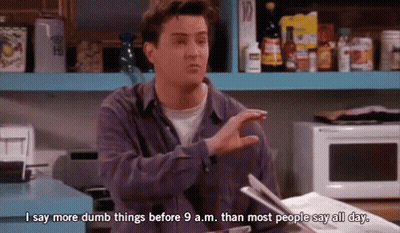 Man In Kitchen Talking About Dumb Things GIF