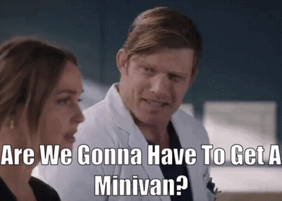 Man In Lab Coat Asking About Minivan GIF