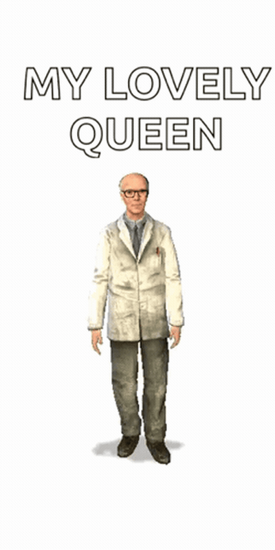 Man In Lab Coat Dancing My Lovely Queen GIF