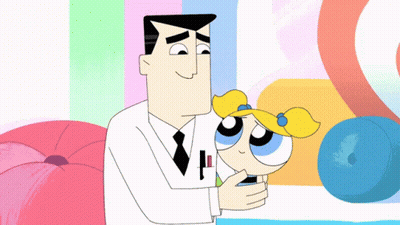 Man In Lab Coat Holding Girl GIF
