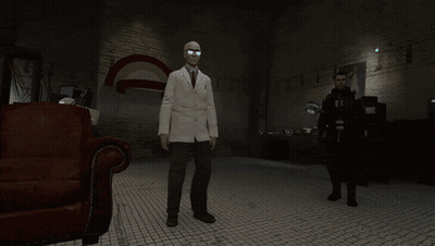 Man In Lab Coat Next To Bottle Saying Take Your Pills GIF