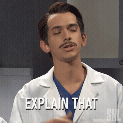 Man In Lab Coat Saying Explain That GIF
