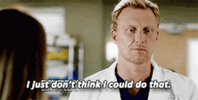 Man In Lab Coat Saying I Just Don't Think I Could Do That GIF