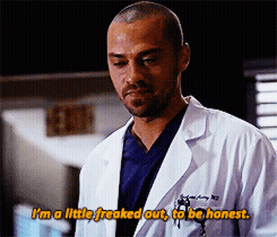 Man In Lab Coat Says I'm A Little Freaked Out GIF