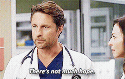 Man In Lab Coat Says There's Not Much Hope GIF