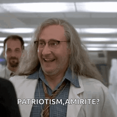 Man In Lab Coat Talking To Another Man GIF