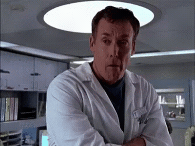 Man In Lab Coat With Name Tag Smith GIF