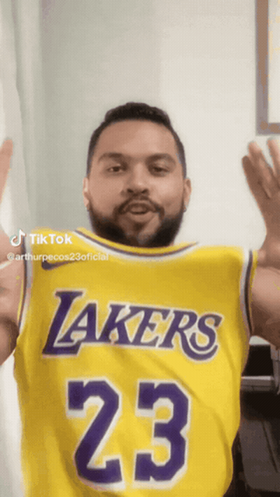 Man In Lakers Jersey 23 GIF