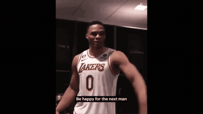 Man In Lakers Jersey Dancing GIF